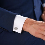 Cerruti Gents Stainless Steel IP Gun Cufflinks