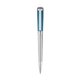 Saint Honore Matignon Ballpoint Pen Stainless Steel & Blue Lacquer Finish
