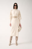 Luisa Spagnoli Maioliche Ladies Embroidered Wool Dress