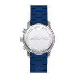 Michael Kors Runway Chronograph Navy Silicone-Wrapped Stainless Steel Watch