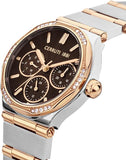 Cerruti 1881 Rendinara Ladies Brown Dial Two-Tone Bracelet Watch