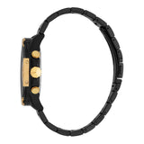 Just Cavalli Gents Black Dial Stainless Steel Two Tone Black & Gold Watch