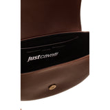 Just Cavalli Women's Coffee Snake Buckle Shoulder Bag