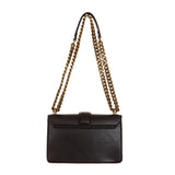 Just Cavalli Women's Black Snake Buckle Chain Bag
