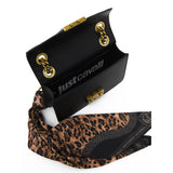 Just Cavalli Women's Leopard Print Scarf Chain Shoulder Bag