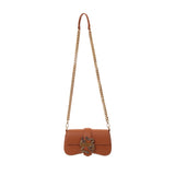Just Cavalli Women's Cognac Leather Bag with Serpent Hardware