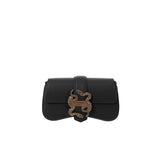 Just Cavalli Women's Cognac Leather Bag with Serpent Hardware