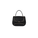 Just Cavalli Women's Black Croc-Embossed Top-Handle Bag