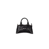 Just Cavalli Women's Black Croc-Embossed Horizontal Top-Handle Bag