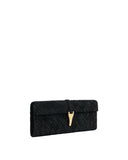 JW PEI Women's  Zaria Black Woven Clutch Bag