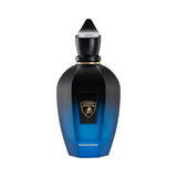 XERJOFF BLENDS AVANGUARDIA 100ml parfum bottle with a black to blue gradient finish and a black faceted cap.