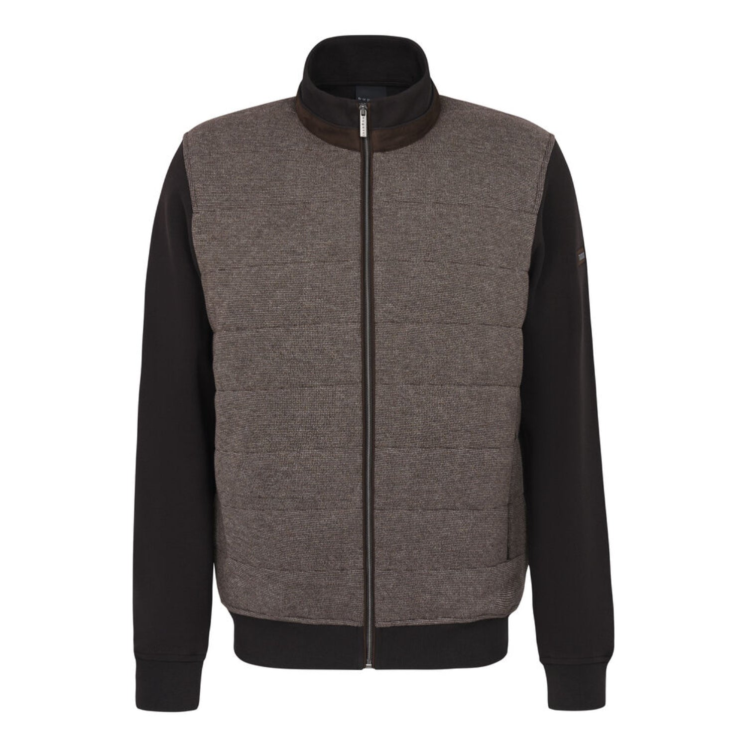Bugatti Men's Full Zip Contrast Fabric Knitted and Quilted Jacket | All Clothing | GCC | Men | Mens | Mens Fashion Bugatti Men's Full Zip Contrast Fabric Knitted and Quilted Jacket | All Clothing | GCC | Men | Mens | Mens Fashion