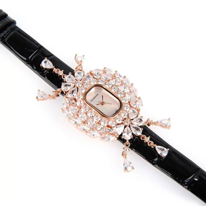 Crisathena Paris Chandelier Ladies MOP Dial Rose Gold Case Black Leather Strap Watch | Fashion Watches | GCC | Watch | Watches | Women | Womens | Womens Watches Crisathena Paris Chandelier Ladies MOP Dial Rose Gold Case Black Leather Strap Watch | Fashion Watches | GCC | Watch | Watches | Women | Womens | Womens Watches