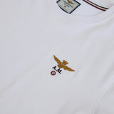 Aeronautica Militare Men's Classic Crew Neck T-Shirt with Embroidered Emblem
