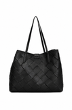 Just Cavalli Women's Woven Leather Tote Bag