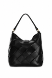 Just Cavalli Women's Black Woven Hobo Shoulder Bag