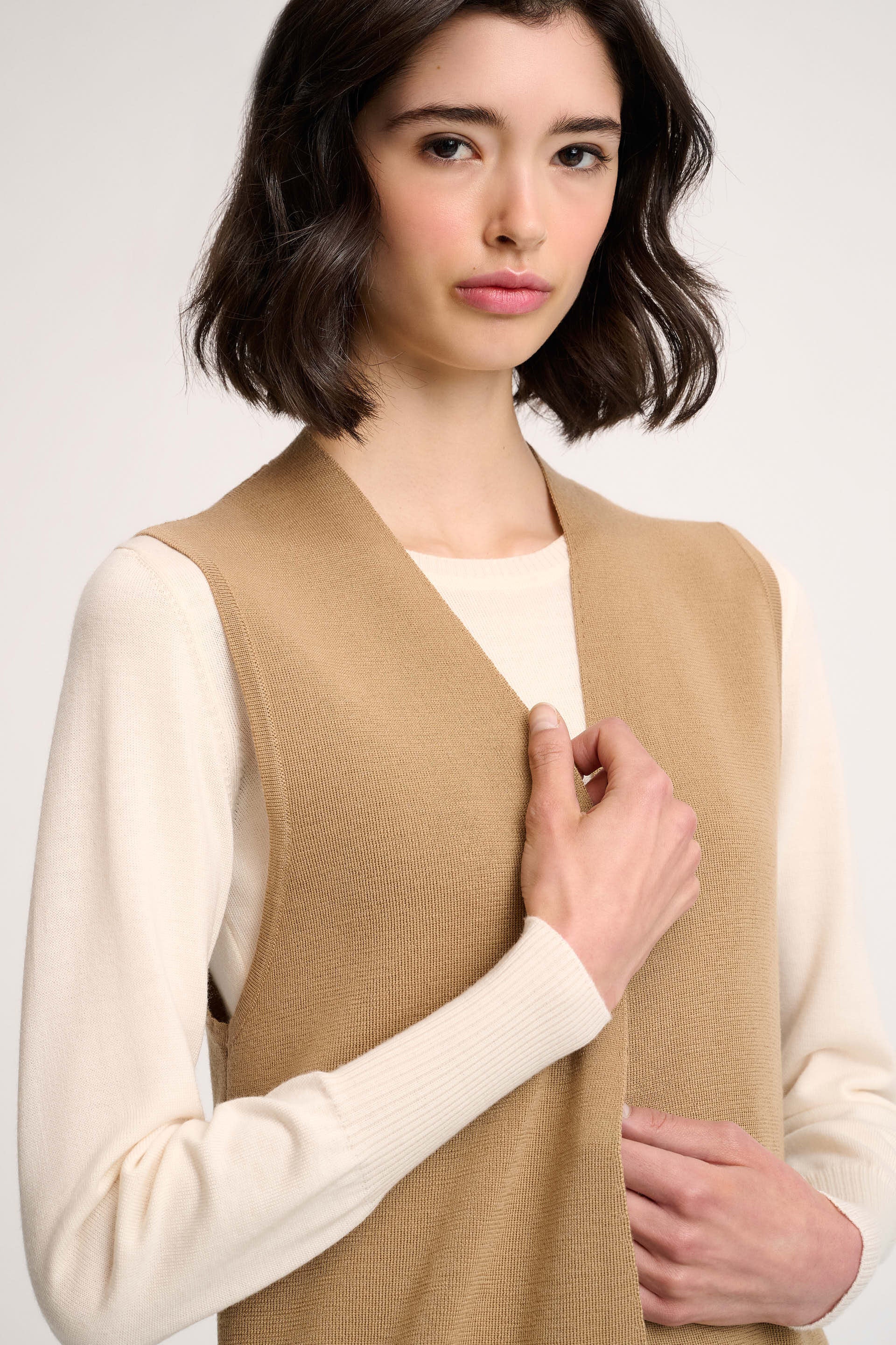 Luisa Spagnoli Menna Ladies Knit Vest | Cardigan | GCC | Women | Women All Clothing | Women Knitwear & sweater | Womens | Womens Fashion Luisa Spagnoli Menna Ladies Knit Vest | Cardigan | GCC | Women | Women All Clothing | Women Knitwear & sweater | Womens | Womens Fashion