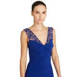 Theia Women's Alva Beaded Crepe Gown
