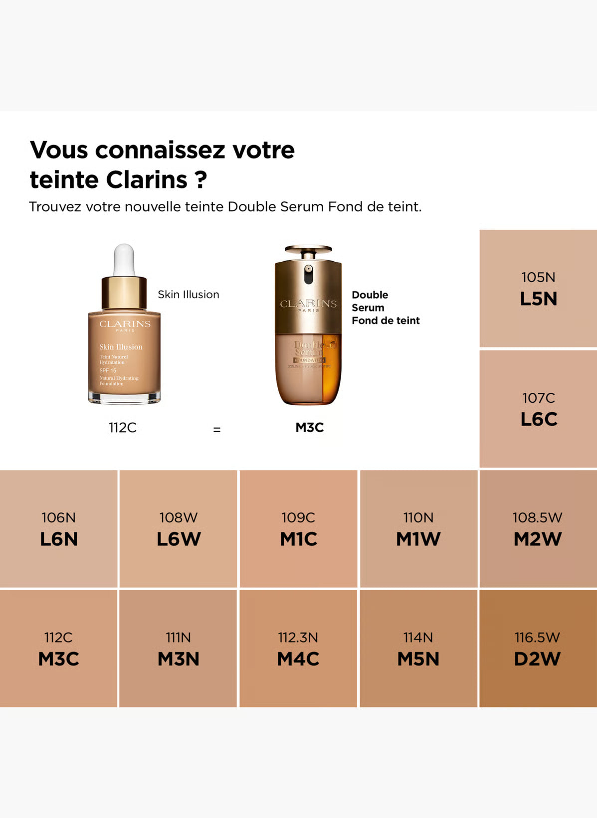 Gold-toned pump bottle with a clear, rounded glass base containing two separate liquids: a lighter beige and a darker orange-