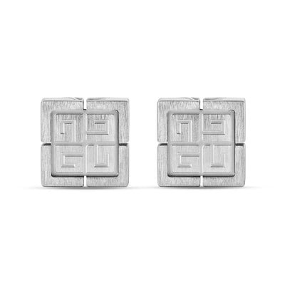 Guy Laroche Charlie Gents Stainless Steel Silver Cufflinks