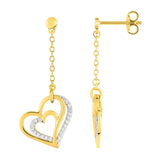 Fontenay Paris Women's Gold  Plated Earrings with Zirconia