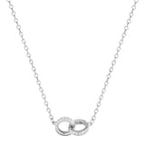 Fontenay Paris Rhodium Plated 45 cm Necklace with Zirconia