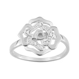 Fontenay Paris Rhodium Plated Ring with Zirconia