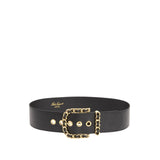 Luisa Spagnoli DIMANDO Ladies Black Leather Belt