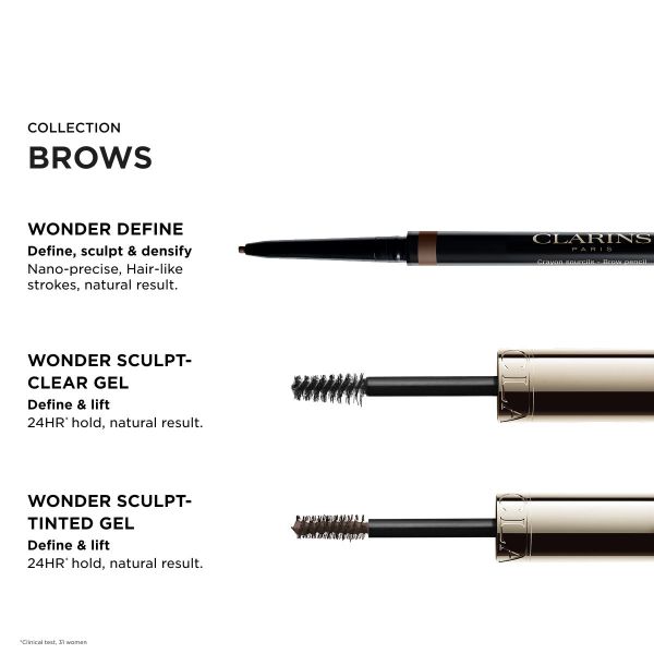Gold-toned tube with a black wand and a dark brown tinted spoolie brush.