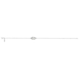 Fontenay Paris Women's Rhodium  Plated 18 cm Bracelet with Zirconia