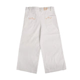 Ein Ghein Kids Girl's White Jeans with Embroidery