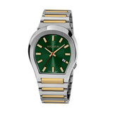 Aigner Milano Men's Green Dial  Silver & Gold Bracelet Watch