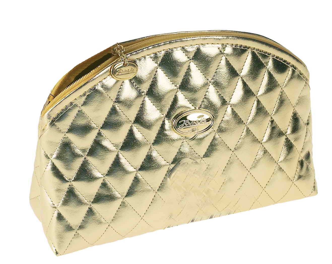 Janeke 1830, Fabric/Golden Empty Bag, Size: 19x3.4cm | Bag | Cosmetic Bag | Personal Care Janeke 1830, Fabric/Golden Empty Bag, Size: 19x3.4cm | Bag | Cosmetic Bag | Personal Care