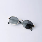 Vayo Gleam Women's Metal Sunglass Gold Frame Black