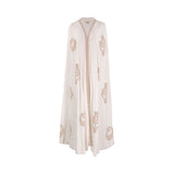 Amore Mio By Hitu Women's With Embroidery White Abaya, Free Size