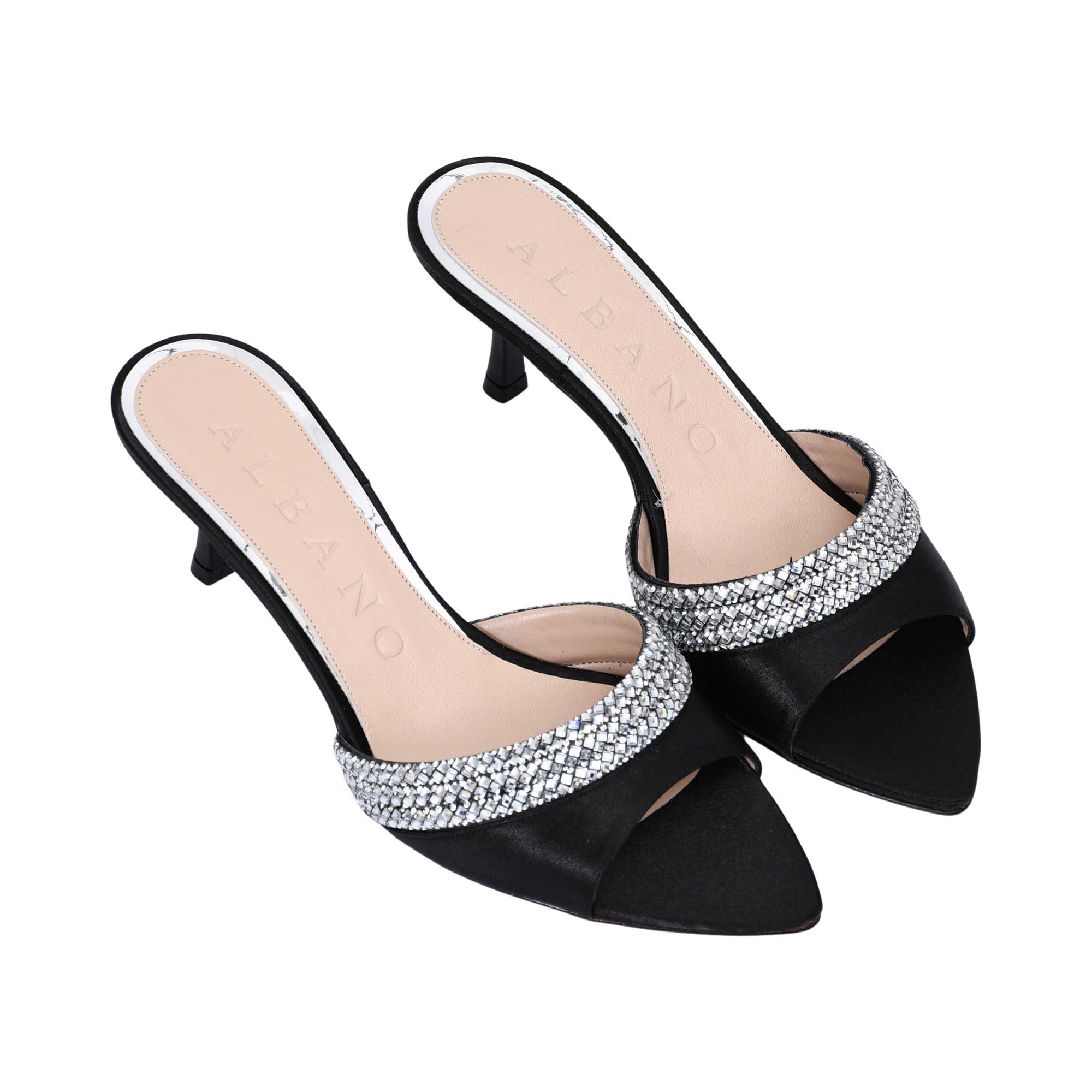 Albano Women's Crystal Embellished Mule Black Sandal | departure-to-desk | new-season-2025 | Women | women all shoes | Women All Shoes Sandals | women's Shoe | Womens Albano Women's Crystal Embellished Mule Black Sandal | departure-to-desk | new-season-2025 | Women | women all shoes | Women All Shoes Sandals | women's Shoe | Womens