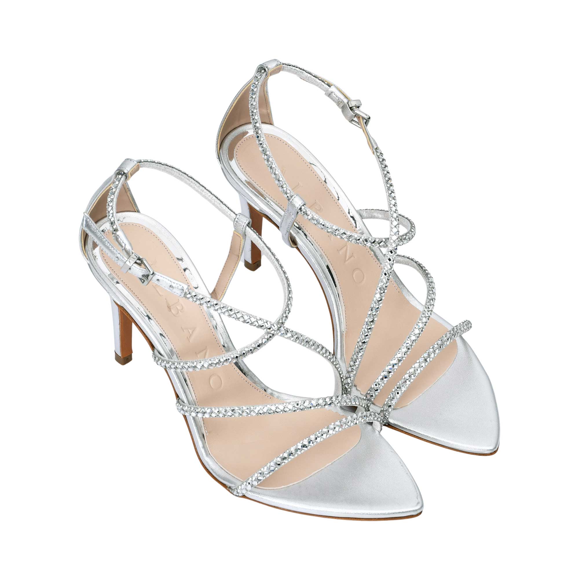 Albano Women's Silver Crystal-Strap Pointed Heel Sandal | departure-to-desk | new-season-2025 | Sandal | Sandals | Slides & Sandals | Women | women all shoes | Women All Shoes Sandals | Womens Albano Women's Silver Crystal-Strap Pointed Heel Sandal | departure-to-desk | new-season-2025 | Sandal | Sandals | Slides & Sandals | Women | women all shoes | Women All Shoes Sandals | Womens