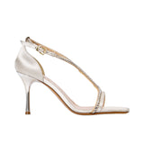 Albano Women's Crystal-Strap Square-Toe Heeled Sandal