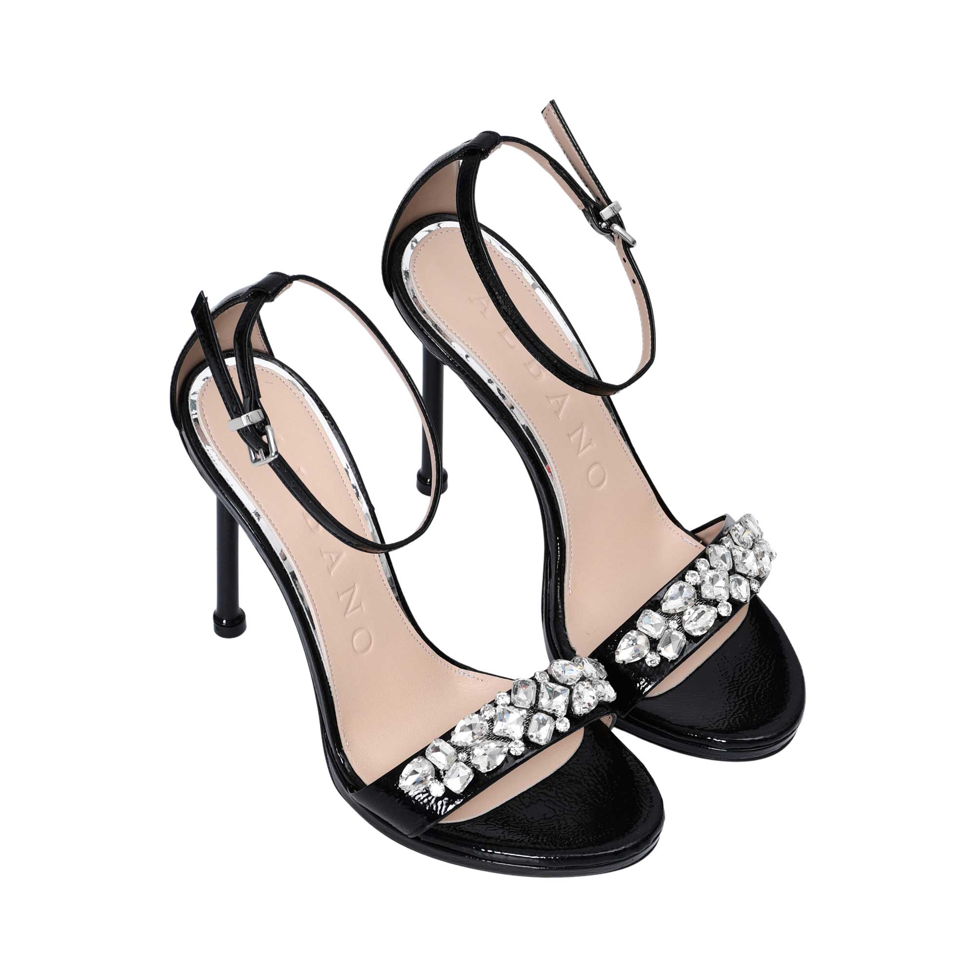 Albano Women's Black Patent Leather Crystal-Toe Heeled Sandal | departure-to-desk | new-season-2025 | Sandal | Sandals | Slides & Sandals | Women | women all shoes | Women All Shoes Sandals | Womens Albano Women's Black Patent Leather Crystal-Toe Heeled Sandal | departure-to-desk | new-season-2025 | Sandal | Sandals | Slides & Sandals | Women | women all shoes | Women All Shoes Sandals | Womens