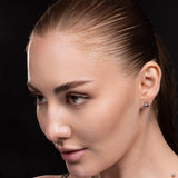 Police Opaline Women's Gold-Plated Greyish Pearl Stud Earrings