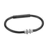 Cerruti 1881 Flavio Gents Cable With Small Motif Black Bracelet