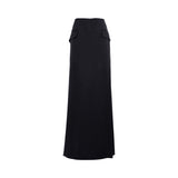 Alberta Ferretti Women's Black Long Skirt