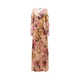 Alberta Ferretti Women's Fantasy Print Pink Long Dress