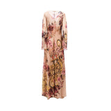 Alberta Ferretti Women's Fantasy Print Pink Long Dress