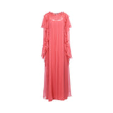 Alberta Ferretti Women's Peach Long Dress