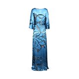 Alberta Ferretti Women's Blue Long Dress