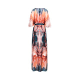 Alberta Ferretti Women's Fantasy Multicolor Print Long Dress