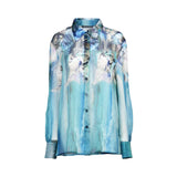 Alberta Ferretti Women's Fantasy print Blue Blouse