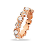 Aigner Ladies Rose Gold Stainless Steel Ring  52mm