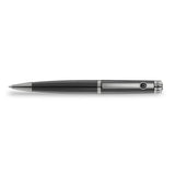 Aigner Gents Ballpoint Pen in Black and Gun Silver